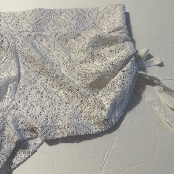 Joe Boxer White Lace swimsuit Cover up shorts - Picture 1 of 4